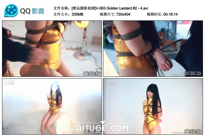 [禁忌摄影视频] V-063 Golden Leotard #2 - 4 [335MB]