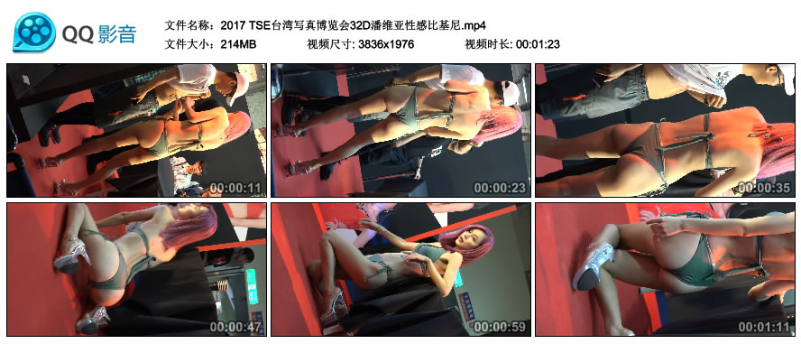 2017 TSE台湾写真博览会32D潘维亚性感比基尼 [MP4-214MB]